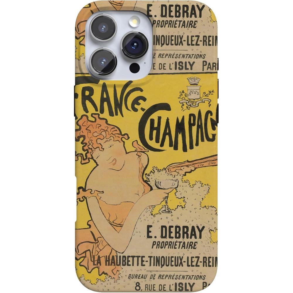 imageCasely iPhone 16 Pro Case  Glitter Mystic Moss  Green Enchanted Shimmer  Compatible with MagSafe  Classic UltraSlim Case DesignVan Gogh  French Bubbly