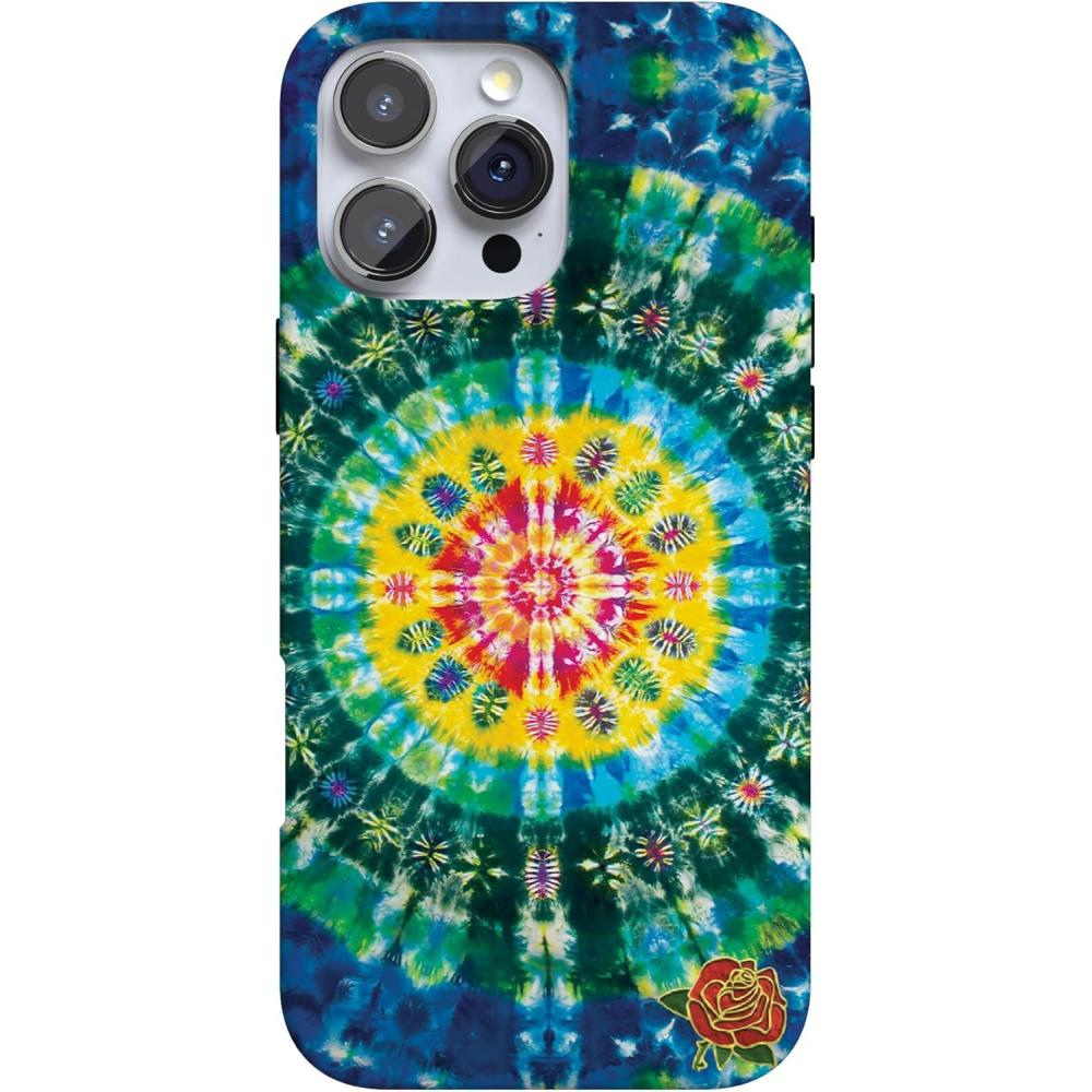imageCasely iPhone 16 Pro Case  Glitter Mystic Moss  Green Enchanted Shimmer  Compatible with MagSafe  Classic UltraSlim Case DesignVeneta Tapestry  Grateful Dead Tie Dye