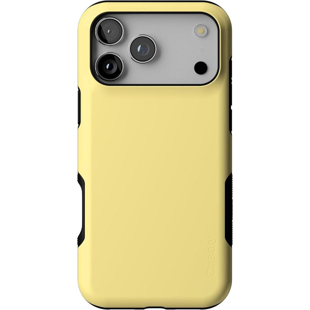 imageCasely iPhone 17 Pro Max Case  Be Mine  Tiny Hearts  Compatible with MagSafe  Bold Protective DesignButter Me Up  Butter Yellow