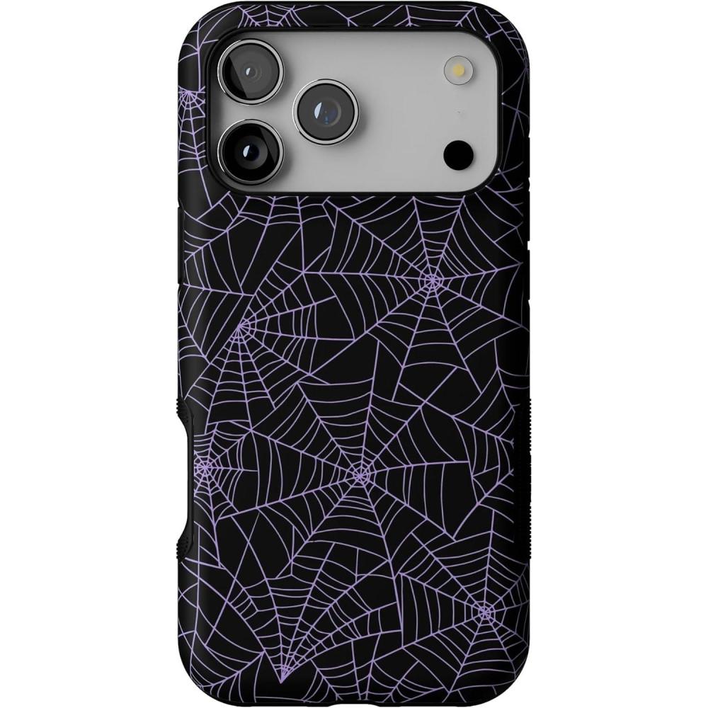 imageCasely iPhone 17 Pro Max Case  Be Mine  Tiny Hearts  Compatible with MagSafe  Bold Protective DesignMidnight Web  Spider Web