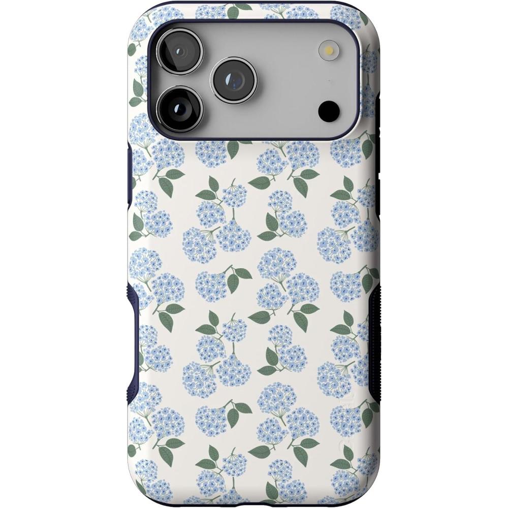 imageCasely iPhone 17 Pro Max Case  Be Mine  Tiny Hearts  Compatible with MagSafe  Bold Protective DesignNantucket Cottage  Blue Hydrangea