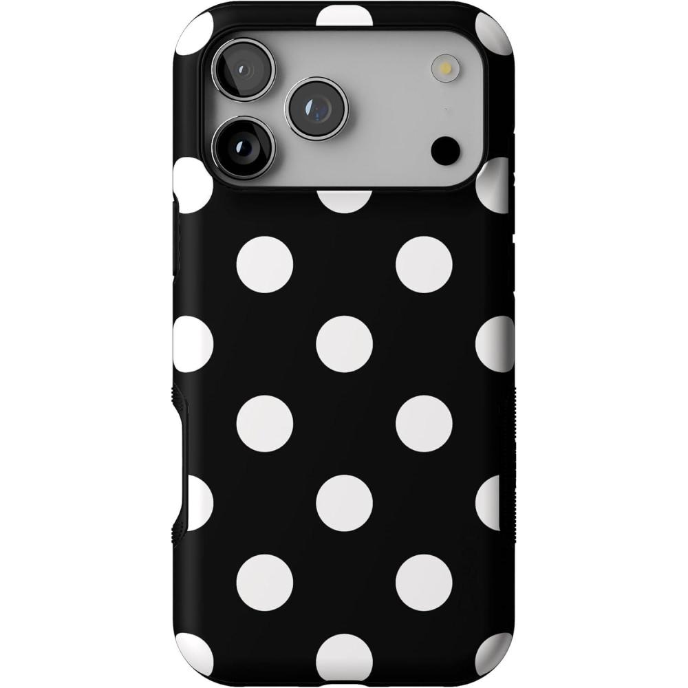 imageCasely iPhone 17 Pro Max Case  Be Mine  Tiny Hearts  Compatible with MagSafe  Bold Protective DesignPolka Dots  High Contrast Design