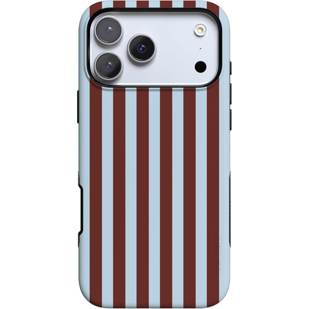 imageCasely iPhone 17 Pro Max Case  Be Mine  Tiny Hearts  Compatible with MagSafe  Bold Protective DesignSunday in Brooklyn  Chocolate Stripes