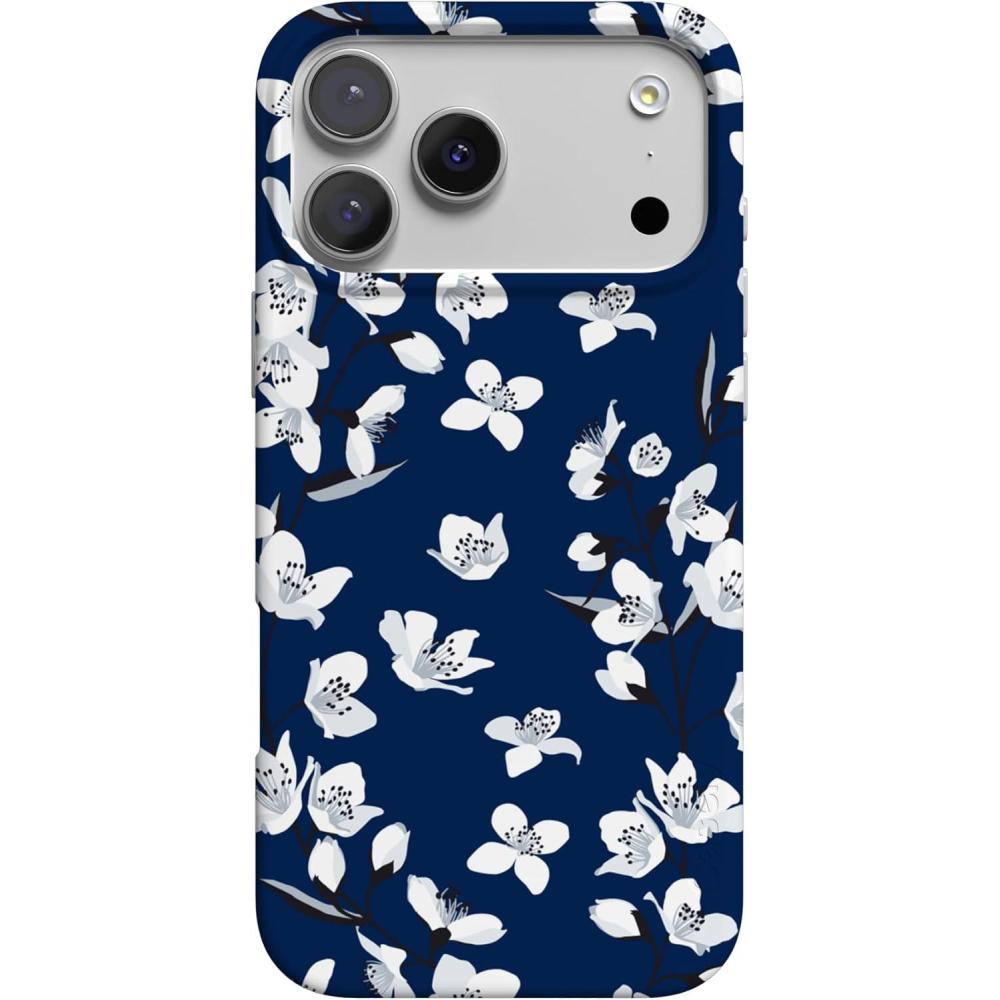 imageCasely iPhone 17 Pro Max Case  Field of Flowers  Pastel Floral  Compatible with MagSafe  Classic Ultra Slim DesignFloral Forest  Navy Cherry Blossom Floral