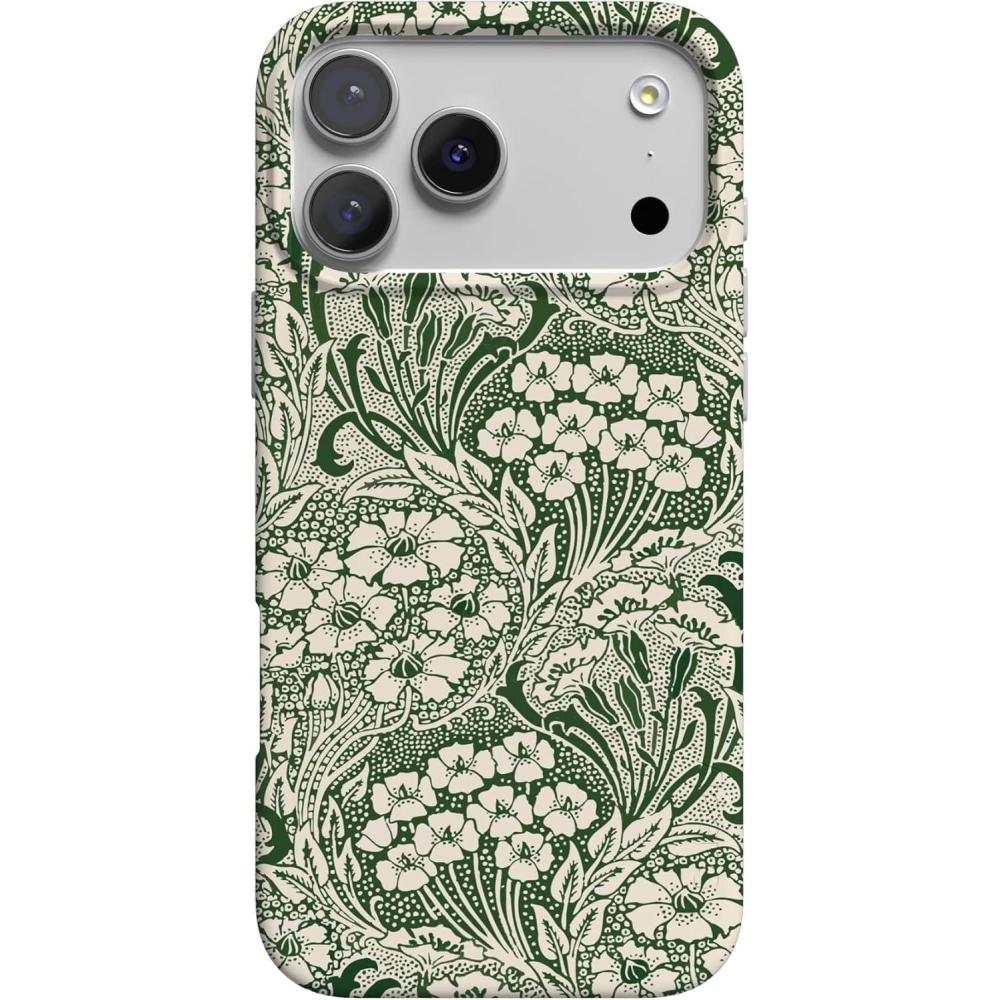 imageCasely iPhone 17 Pro Max Case  Field of Flowers  Pastel Floral  Compatible with MagSafe  Classic Ultra Slim DesignMystic Meadow  Green Gardens