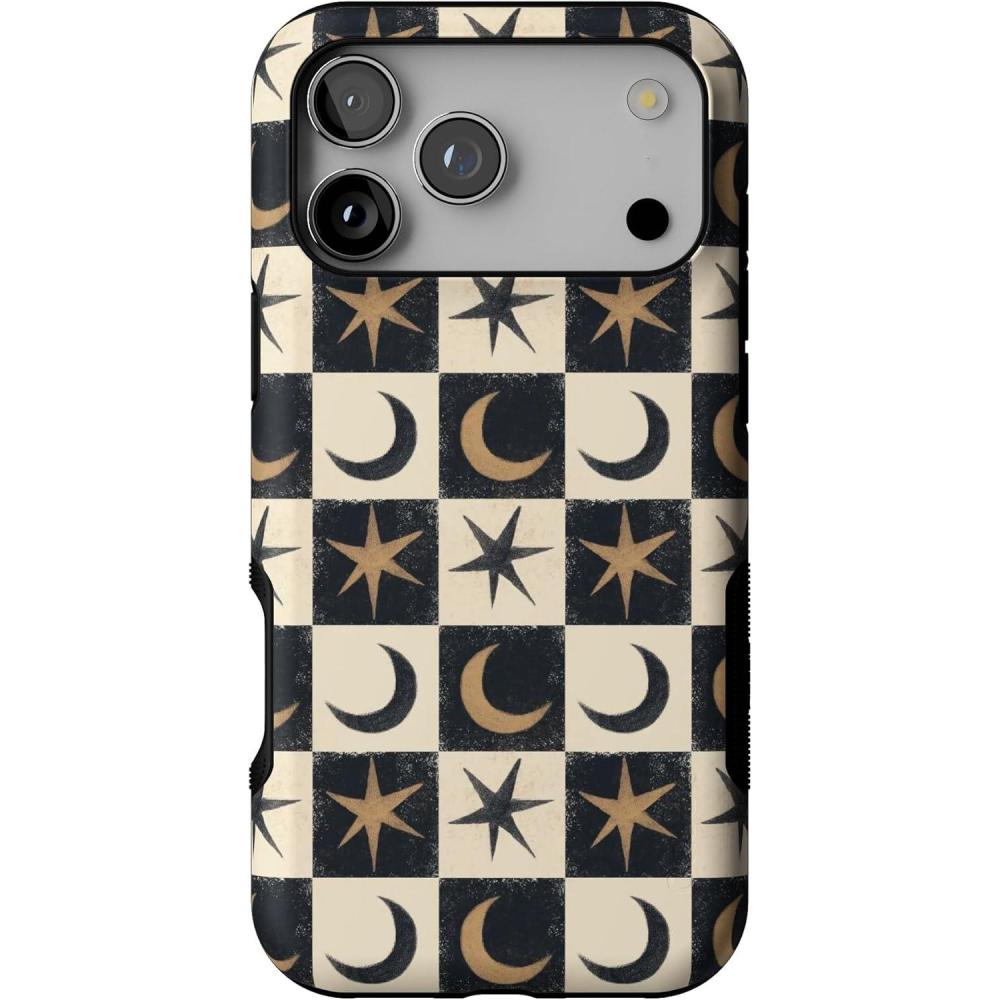 imageCasely iPhone 17 Pro Max Case  Mystic Moonstar  Black Celestial  Bold Protective Design  Compatible with MagSafe