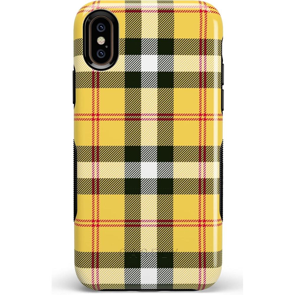 imageCasely iPhone XXS Case  Make Your Mark  Crayola Paint CaseAs if Yellow Plaid