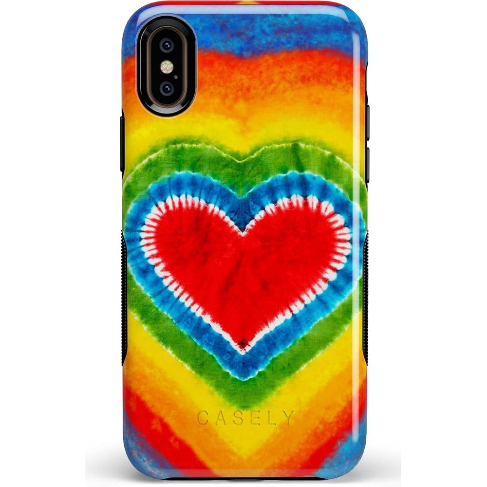 imageCasely iPhone XXS Case  Make Your Mark  Crayola Paint CaseI Heart Tie Dye