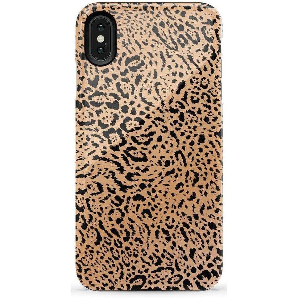 imageCasely iPhone Xs Max Case  Purple Taupe on Nude  Bold Protective DesignBorn to Be Wild  Jaguar Print