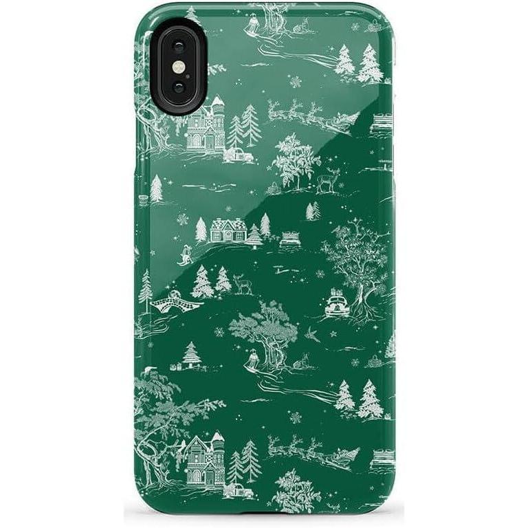 imageCasely iPhone Xs Max Case  Purple Taupe on Nude  Bold Protective DesignHome for the Holidays  Mountain Town