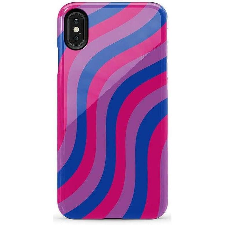 imageCasely iPhone Xs Max Case  Purple Taupe on Nude  Bold Protective DesignLove Wins  Pride