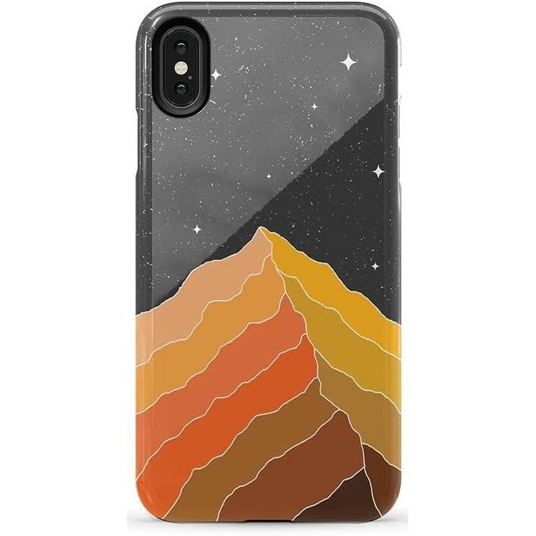 imageCasely iPhone Xs Max Case  Purple Taupe on Nude  Bold Protective DesignNight Skies  Mountain Starlight