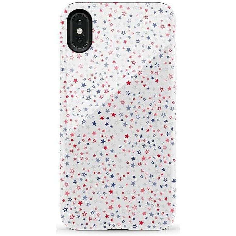 imageCasely iPhone Xs Max Case  Purple Taupe on Nude  Bold Protective DesignSeeing Stars  Red  White  Blue