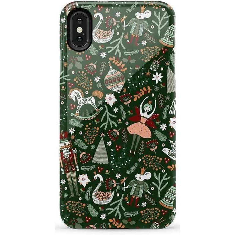 imageCasely iPhone Xs Max Case  Purple Taupe on Nude  Bold Protective DesignSugar Plum Fairy  Winter Wonderland