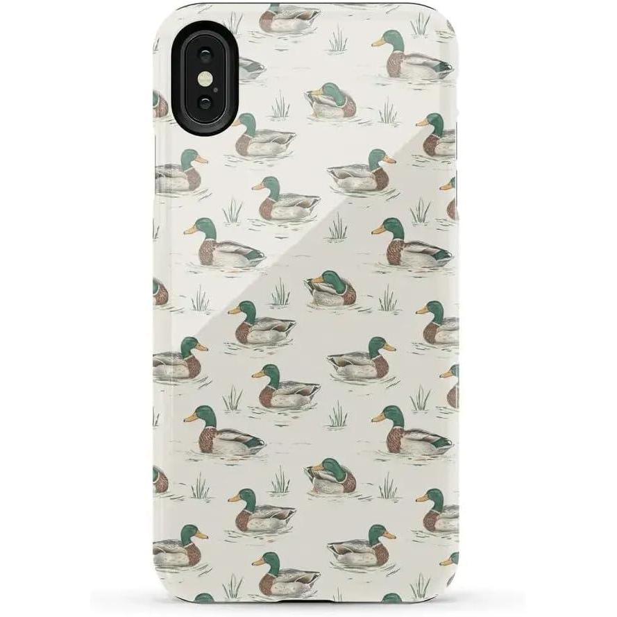 imageCasely iPhone Xs Max Case  Purple Taupe on Nude  Bold Protective DesignThe Boyfriend Collection  Mallard  Co
