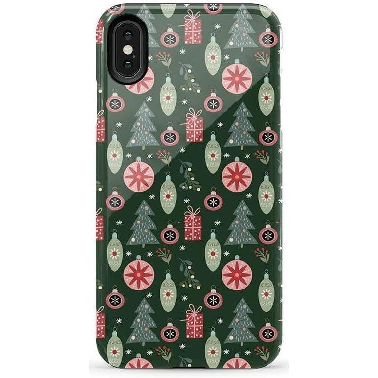 imageCasely iPhone Xs Max Case  Purple Taupe on Nude  Bold Protective DesignTinsel Town  Christmas Ornament