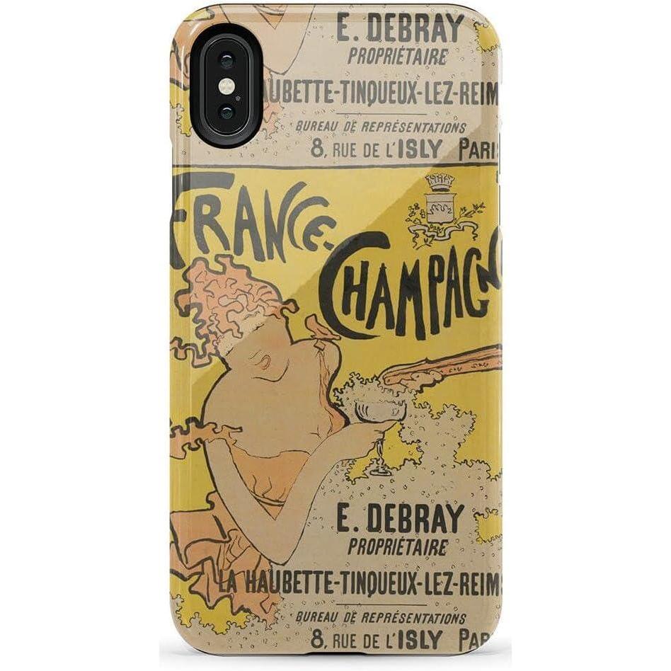 imageCasely iPhone Xs Max Case  Purple Taupe on Nude  Bold Protective DesignVan Gogh  French Bubbly