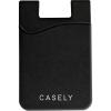 imageCasely Black Silicone Wallet  Holds Up to 4 Cards Universal Size Strong Adhesive Remove and Reuse Smooth and Flexible