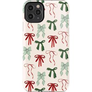 Casely iPhone 11 Pro Case | Make Your Mark | Crayola Paint Case(Festive Girlie | Holiday Bows)
