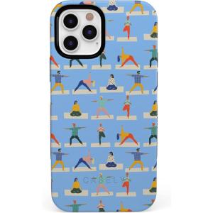 Casely iPhone 11 Pro Case | Make Your Mark | Crayola Paint Case(Go with the Flow Light Blue Yoga)