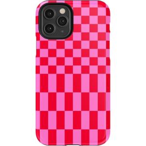 Casely iPhone 11 Pro Case | Make Your Mark | Crayola Paint Case(Vibe Check | Pink Checkerboard)