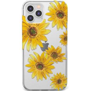 Casely iPhone 11 Pro Floral Case | Rose to Fame Coquette | Blue & White Rose Case(Bright Yellow Sunflowers Floral)