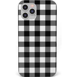 Casely iPhone 11 Pro Floral Case | Rose to Fame Coquette | Blue & White Rose Case(Check Me Out | Checkerboard)