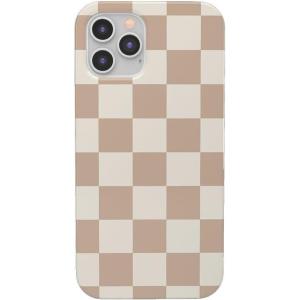 Casely iPhone 11 Pro Max Case | Out and About | Light Pink Floral | Classic Ultra Slim Design(Fit Check | Neutral Checkerboard)