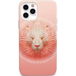 Casely iPhone 11 Pro Max Case | Out and About | Light Pink Floral | Classic Ultra Slim Design(Hear Me Roar | Blush Lion)