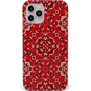 Casely iPhone 11 Pro Max Case | Out and About | Light Pink Floral | Classic Ultra Slim Design(I’m with the Band | Red Bandana)
