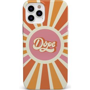 Casely iPhone 11 Pro Max Case | Out and About | Light Pink Floral | Classic Ultra Slim Design(You’re Dope | Retro Colorblock)