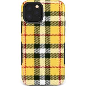 Casely iPhone 11 Pro Max Case | Outside The Lines | Crayola Marker Case(As if! Yellow Plaid)