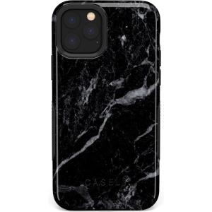 Casely iPhone 11 Pro Max Case | Outside The Lines | Crayola Marker Case(Black Marble)