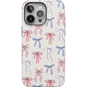 Casely iPhone 15 Pro Case | Keep It Classic | Crayola Crayon Box | Bold Protective Design | Compatible with MagSafe(Coquette Girlie | Pastel Bows)