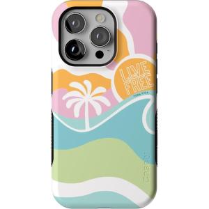 Casely iPhone 15 Pro Case | Keep It Classic | Crayola Crayon Box | Bold Protective Design | Compatible with MagSafe(Pura Vida | Tropical Dreams)