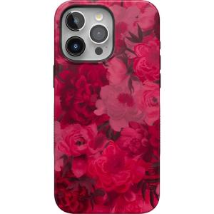 Casely iPhone 15 Pro Case | Keep It Classic | Crayola Crayon Box | Bold Protective Design | Compatible with MagSafe(Romance Novel | Moody Floral)