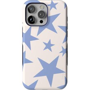 Casely iPhone 15 Pro Case | Keep It Classic | Crayola Crayon Box | Bold Protective Design | Compatible with MagSafe(Stars Align | Blue & White Stars)