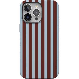 Casely iPhone 15 Pro Case | Keep It Classic | Crayola Crayon Box | Bold Protective Design | Compatible with MagSafe(Sunday in Brooklyn | Chocolate Stripes)