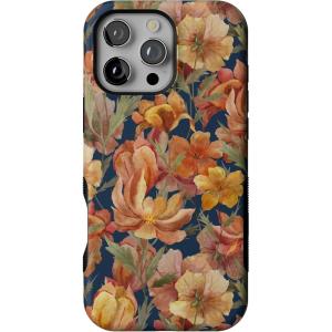 Casely iPhone 16 Pro Case | Fallen Gold | Antique Floral | Compatible with MagSafe | Bold Protective Design