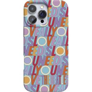 Casely iPhone 16 Pro Case | Glitter Mystic Moss | Green Enchanted Shimmer | Compatible with MagSafe | Classic Ultra-Slim Case Design(All You Need Is Love | Beatles)