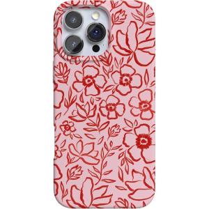 Casely iPhone 16 Pro Case | Glitter Mystic Moss | Green Enchanted Shimmer | Compatible with MagSafe | Classic Ultra-Slim Case Design(Blush Garden | Floral Doodle)