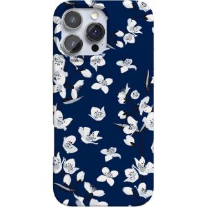 Casely iPhone 16 Pro Case | Glitter Mystic Moss | Green Enchanted Shimmer | Compatible with MagSafe | Classic Ultra-Slim Case Design(Floral Forest | Navy Cherry Blossom Floral)