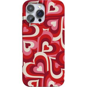 Casely iPhone 16 Pro Case | Glitter Mystic Moss | Green Enchanted Shimmer | Compatible with MagSafe | Classic Ultra-Slim Case Design(Love Song Remix | Ombre Hearts)