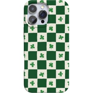 Casely iPhone 16 Pro Case | Glitter Mystic Moss | Green Enchanted Shimmer | Compatible with MagSafe | Classic Ultra-Slim Case Design(Lucky You | Shamrock)