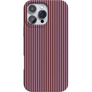 Casely iPhone 16 Pro Case | Glitter Mystic Moss | Green Enchanted Shimmer | Compatible with MagSafe | Classic Ultra-Slim Case Design(Stripes and the City | Tiny Pinstripe)