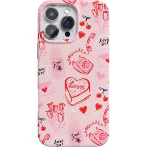 Casely iPhone 16 Pro Case | Glitter Mystic Moss | Green Enchanted Shimmer | Compatible with MagSafe | Classic Ultra-Slim Case Design(That’s Amore | Valentine’s)