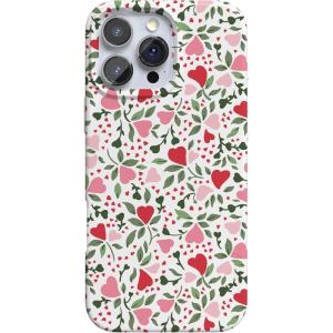 Casely iPhone 16 Pro Case | Glitter Mystic Moss | Green Enchanted Shimmer | Compatible with MagSafe | Classic Ultra-Slim Case Design(Vines of Love | Floral Heart)