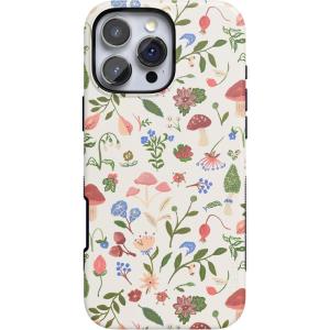 Casely iPhone 16 Pro Case | Ride The Wave | Pastel Rainbow Lined | Compatible with MagSafe | Bold Protective Design(Garden Party)