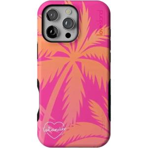 Casely iPhone 16 Pro Case | Ride The Wave | Pastel Rainbow Lined | Compatible with MagSafe | Bold Protective Design(Islander | Love Island)