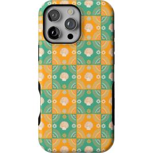 Casely iPhone 16 Pro Case | Ride The Wave | Pastel Rainbow Lined | Compatible with MagSafe | Bold Protective Design(Sea La Vie | Dippin’ Daisy’s Tropical Vacation)